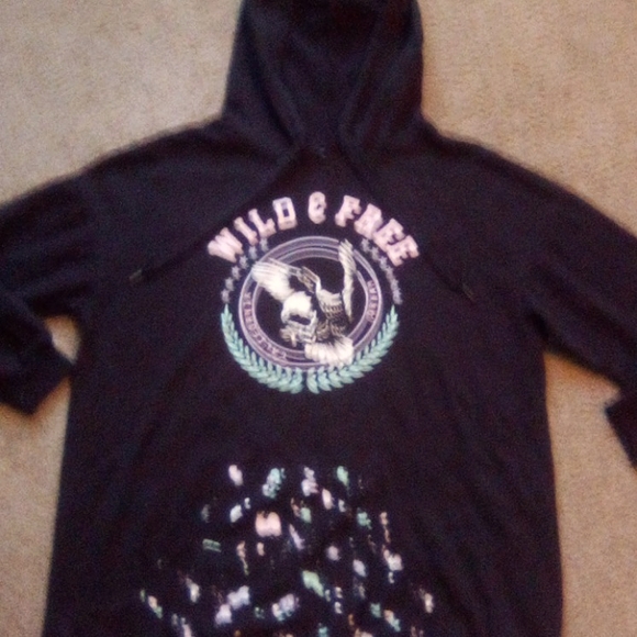 No Boundaries Pull-Over Hoodie casual boho Thin Woman Size 2XL - Picture 3 of 6